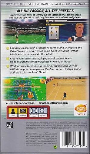 Smash Court Tennis 3 - PSP Spil (B Grade) (Genbrug)